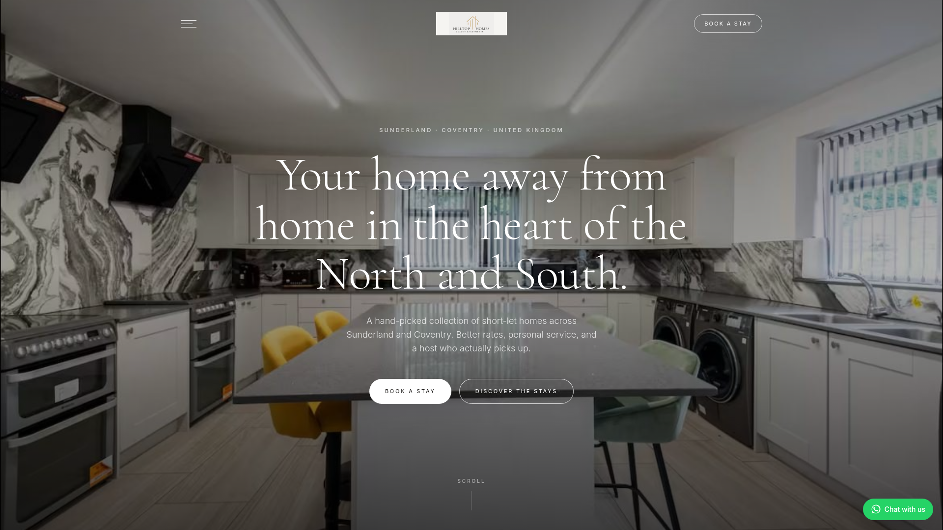 Hilltop Homes website homepage